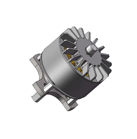 Motor de CC sin escobillas para herramientas digitales de 49mm de diámetro Serie WO49